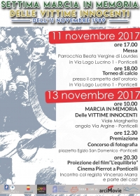 in memoria delle vittime innocenti del 11 novembre 1989